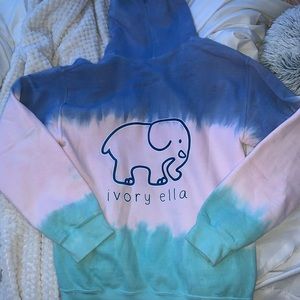 IVORY ELLA OMBRE HOODIE